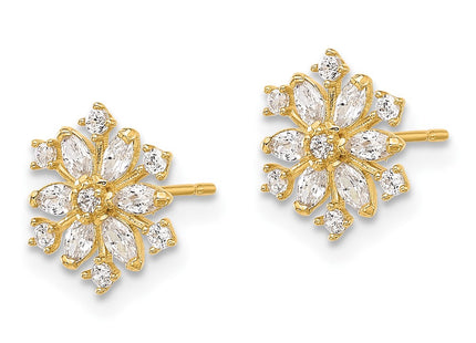 14k Yellow Gold Earrings Style SE3059 - Classique Jewelry Inc.