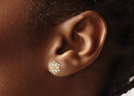 14k Yellow Gold Earrings Style SE3059 - Classique Jewelry Inc.