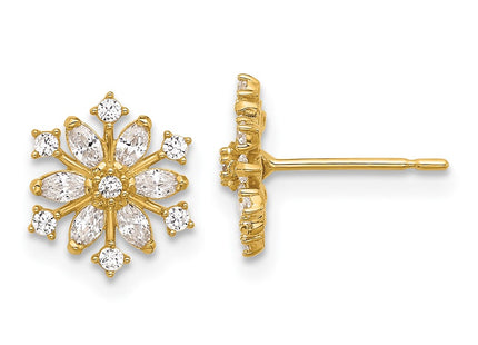 14k Yellow Gold Earrings Style SE3059 - Classique Jewelry Inc.