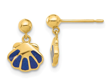 14k Yellow Gold Earrings Style SE3060 - Classique Jewelry Inc.