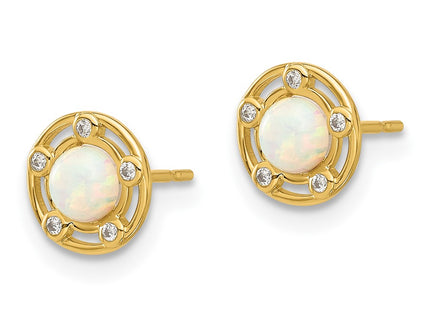 14k Yellow Gold Earrings Style SE3072 - Classique Jewelry Inc.