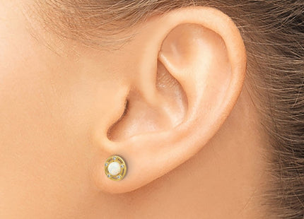 14k Yellow Gold Earrings Style SE3072 - Classique Jewelry Inc.