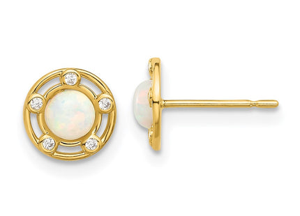 14k Yellow Gold Earrings Style SE3072 - Classique Jewelry Inc.