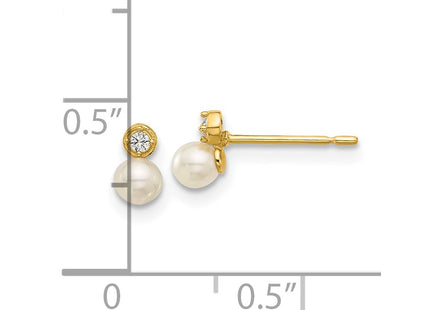 14k Yellow Gold Earrings Style SE3073 - Classique Jewelry Inc.