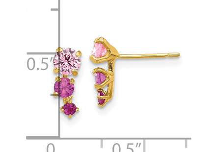 14k Yellow Gold Earrings Style SE3074 - Classique Jewelry Inc.