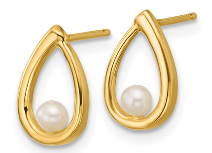 14k Yellow Gold Earrings Style SE3075 - Classique Jewelry Inc.