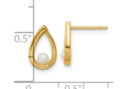 14k Yellow Gold Earrings Style SE3075 - Classique Jewelry Inc.