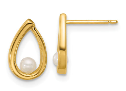 14k Yellow Gold Earrings Style SE3075 - Classique Jewelry Inc.