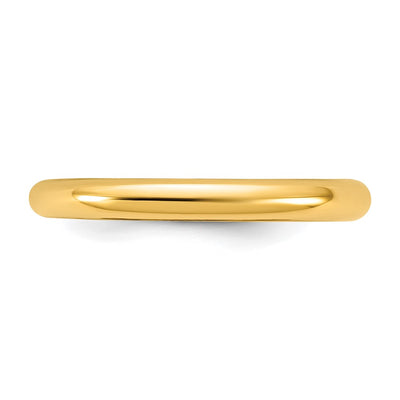 14K Madi K Polished Half Round Band Size 3 Baby / Children's Ring