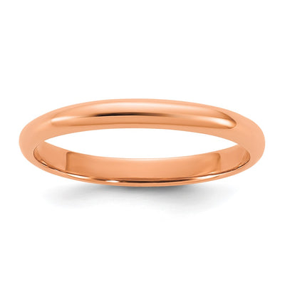14K rose gold band