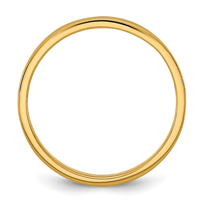 14K Madi K High Polished Flat Band Size 3 Baby / Children's Ring
