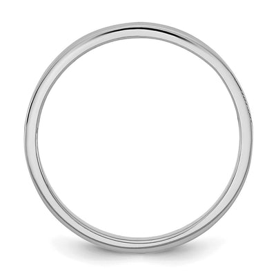 14K White Gold Madi K High Polished Flat Band Size 3 Baby / Children's Ring