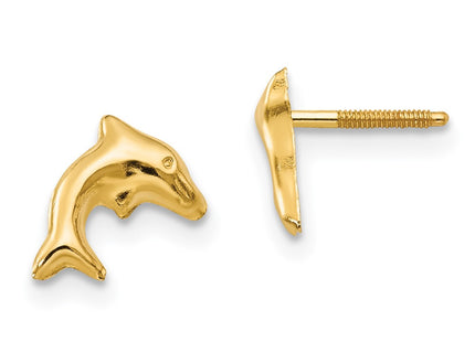 14k Yellow Gold Earrings Style SE310 - Classique Jewelry Inc.