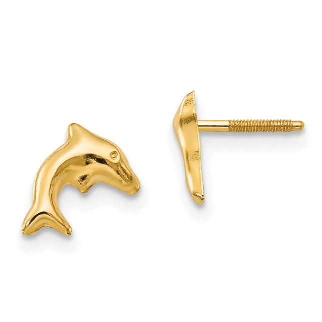 14k Yellow Gold Earrings Style SE310 - Classique Jewelry Inc.