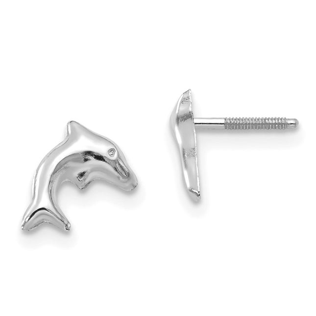 14k White Gold Earrings Style SE310W - Classique Jewelry Inc.