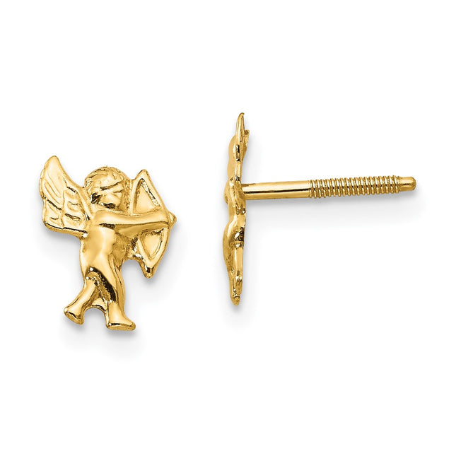 14k Yellow Gold Earrings Style SE320 - Classique Jewelry Inc.