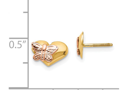 14k Yellow & Rhodium Earrings Style SE333 - Classique Jewelry Inc.