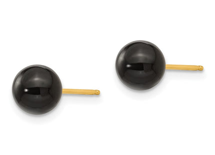 14k Yellow Gold Earrings Style SE369 - Classique Jewelry Inc.