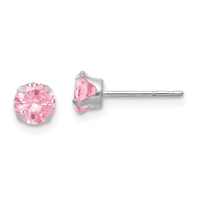 14k White Gold Earrings Style SE480 - Classique Jewelry Inc.