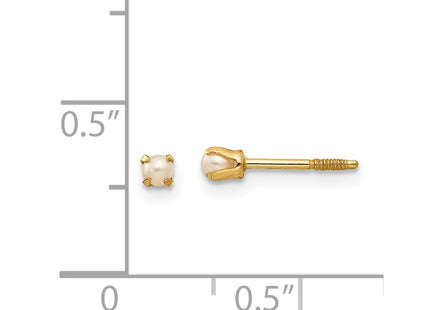 14k Yellow Gold Earrings Style SE555 - Classique Jewelry Inc.