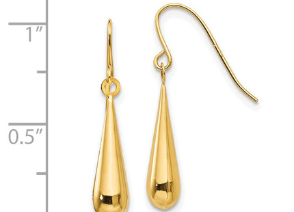 14k Yellow Gold Earrings Style SE711 - Classique Jewelry Inc.