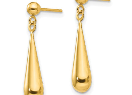 14k Yellow Gold Earrings Style SE712 - Classique Jewelry Inc.