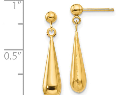 14k Yellow Gold Earrings Style SE712 - Classique Jewelry Inc.