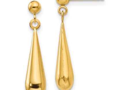 14k Yellow Gold Earrings Style SE712 - Classique Jewelry Inc.