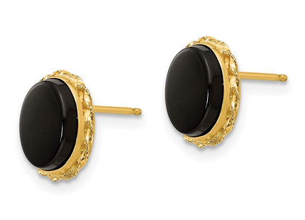 14k Yellow Gold Earrings Style SE820 - Classique Jewelry Inc.