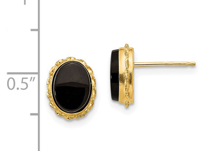 14k Yellow Gold Earrings Style SE820 - Classique Jewelry Inc.