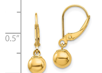 14k Yellow Gold Earrings Style SE952 - Classique Jewelry Inc.