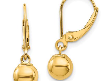 14k Yellow Gold Earrings Style SE952 - Classique Jewelry Inc.