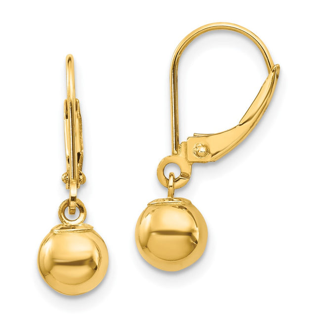 14k Yellow Gold Earrings Style SE952 - Classique Jewelry Inc.