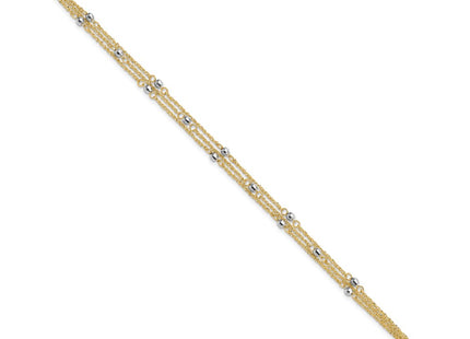 14k Two-tone Bracelets Style SF1544 - Classique Jewelry Inc.