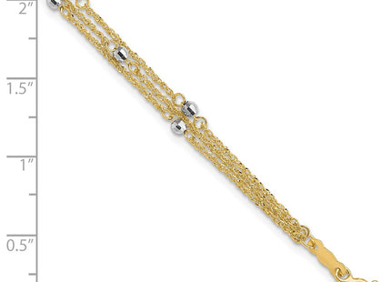 14k Two-tone Bracelets Style SF1544 - Classique Jewelry Inc.