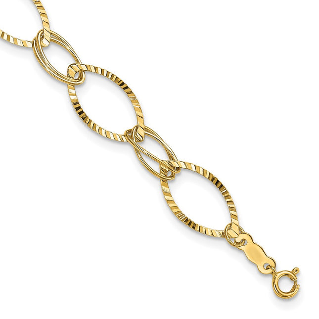 14k Yellow Gold Bracelets Style SF1556 - Classique Jewelry Inc.