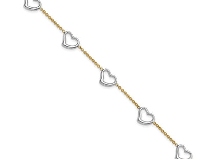 14k Two-tone Bracelets Style SF1576 - Classique Jewelry Inc.