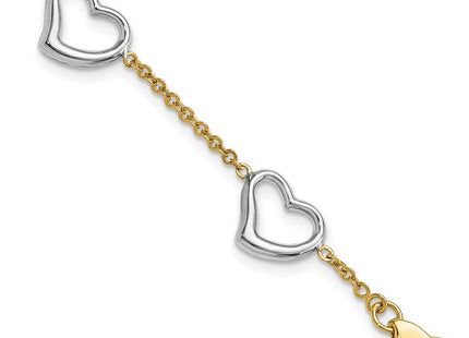 14k Two-tone Bracelets Style SF1576 - Classique Jewelry Inc.