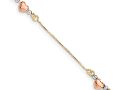 14k Tri-Color Bracelets Style SF1579 - Classique Jewelry Inc.