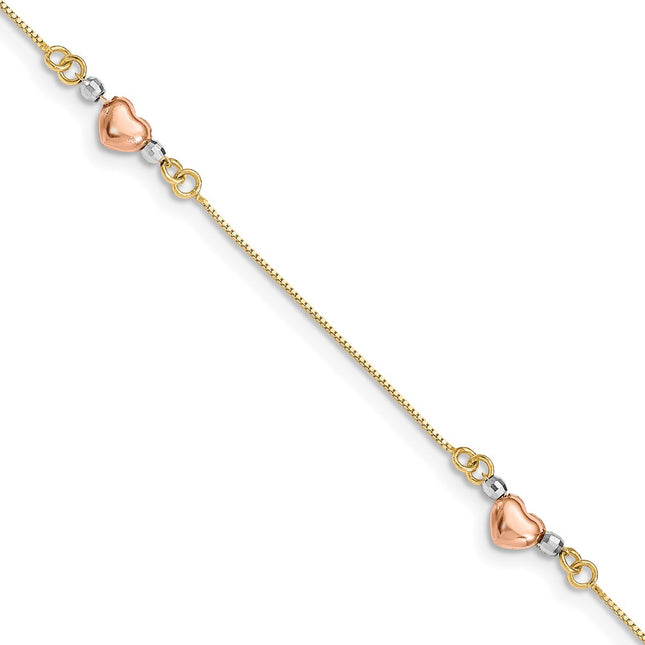 14k Tri-Color Bracelets Style SF1579 - Classique Jewelry Inc.