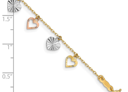 14k Tri-Color Bracelets Style SF1581 - Classique Jewelry Inc.