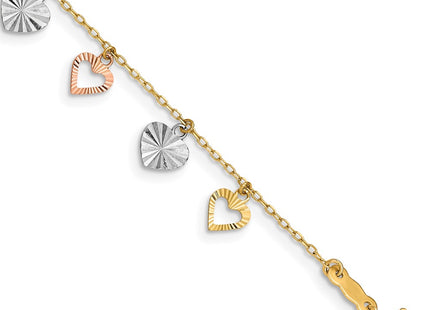 14k Tri-Color Bracelets Style SF1581 - Classique Jewelry Inc.