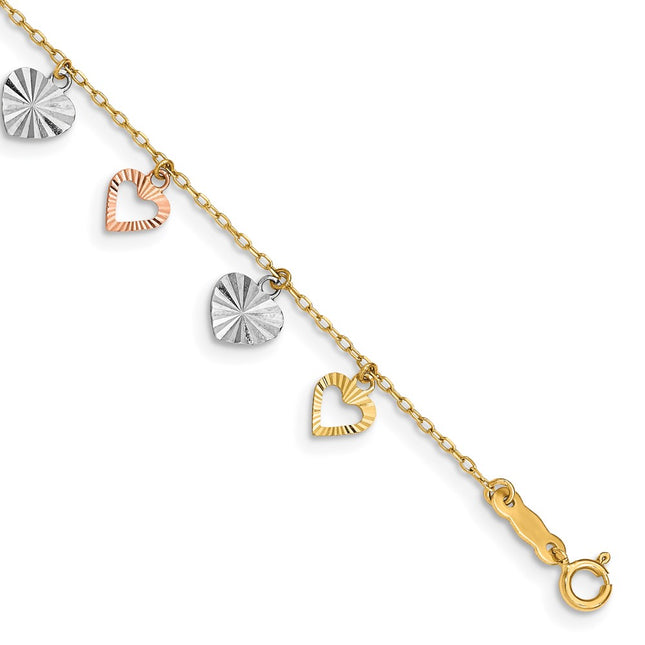 14k Tri-Color Bracelets Style SF1581 - Classique Jewelry Inc.