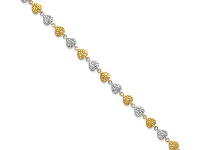 14k Two-tone Bracelets Style SF1582 - Classique Jewelry Inc.