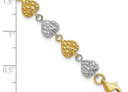14k Two-tone Bracelets Style SF1582 - Classique Jewelry Inc.