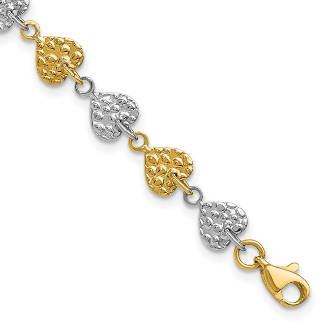 14k Two-tone Bracelets Style SF1582 - Classique Jewelry Inc.