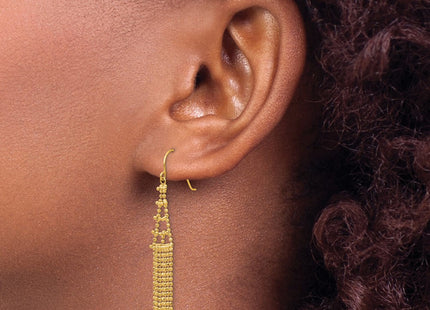 14k Yellow Gold Earrings Style SF1631 - Classique Jewelry Inc.