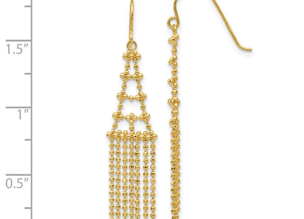 14k Yellow Gold Earrings Style SF1631 - Classique Jewelry Inc.