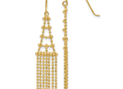 14k Yellow Gold Earrings Style SF1631 - Classique Jewelry Inc.