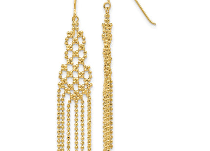 14k Yellow Gold Earrings Style SF1643 - Classique Jewelry Inc.